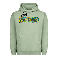 Pigment Oil Green let's rodeo Urban Hoodie - CowhideDigitalArt