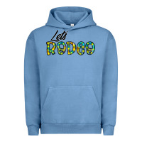 Pigment Pebble Blue let's rodeo Urban Hoodie - CowhideDigitalArt