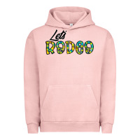 Pigment Salmon let's rodeo Urban Hoodie - CowhideDigitalArt