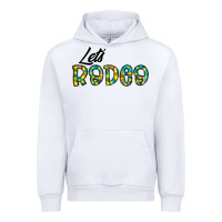 White let's rodeo Urban Hoodie - CowhideDigitalArt