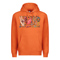 Carrot peace love 100 days of school Premium Hoodie - RacoonDesign