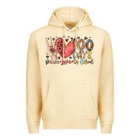 Pina Colada peace love 100 days of school Premium Hoodie - RacoonDesign