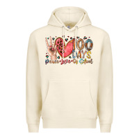 Tofu peace love 100 days of school Premium Hoodie - RacoonDesign