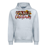 Heather Grey cowboy christmas Urban Hoodie - FaDigitalArtStudio