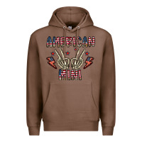 Chestnut american mini Premium Hoodie - CowhideDigitalArt
