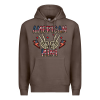 Coffee american mini Premium Hoodie - CowhideDigitalArt