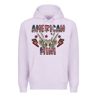Lilac american mini Premium Hoodie - CowhideDigitalArt