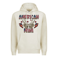 Oatmeal Heather american mini Premium Hoodie - CowhideDigitalArt