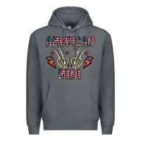 Rock american mini Premium Hoodie - CowhideDigitalArt