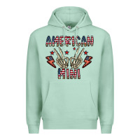 Seafoam american mini Premium Hoodie - CowhideDigitalArt