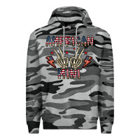 Slate Camo american mini Premium Hoodie - CowhideDigitalArt