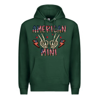 Sports Green american mini Premium Hoodie - CowhideDigitalArt