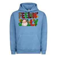 Pigment Pebble Blue feelin' jolly Urban Hoodie - FaDigitalArtStudio
