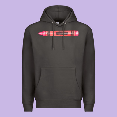 Pink Crayon Fa Element Premium Hoodie Designed By Fadigitalartstudio