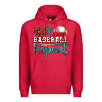 Cardinal eat sleep baseball repeat Premium Hoodie - HRA Design Shop