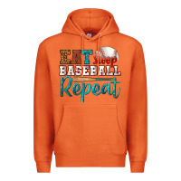 Carrot eat sleep baseball repeat Premium Hoodie - HRA Design Shop