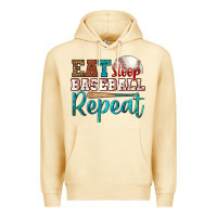 Pina Colada eat sleep baseball repeat Premium Hoodie - HRA Design Shop