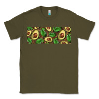 Army Green avocados with wood and leopard background 11 oz mug Classic Tee - BarkalooDesign