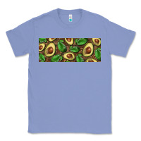 Colony Blue avocados with wood and leopard background 11 oz mug Classic Tee - BarkalooDesign