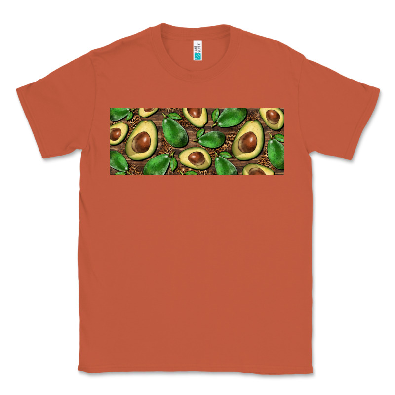 Avocados With Wood And Leopard Background 11 Oz Mug Classic Tee by BarkalooDesign | Teevron