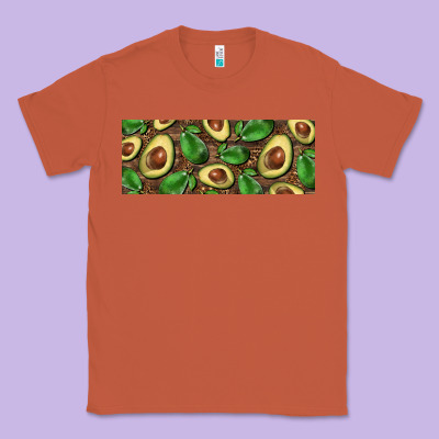 Avocados With Wood And Leopard Background 11 Oz Mug Classic Tee Designed By Barkaloodesign