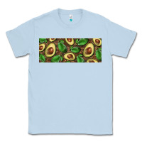 Dusty Blue avocados with wood and leopard background 11 oz mug Classic Tee - BarkalooDesign