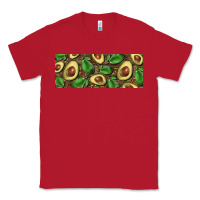 Red avocados with wood and leopard background 11 oz mug Classic Tee - BarkalooDesign