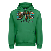 Emerald lov of thecows Urban Hoodie - CowhideDigitalArt