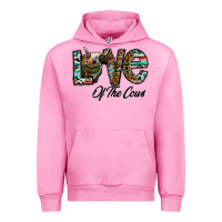 Fuchsia Pink lov of thecows Urban Hoodie - CowhideDigitalArt