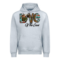 Heather Grey lov of thecows Urban Hoodie - CowhideDigitalArt
