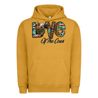 Pigment Peanut Butter lov of thecows Urban Hoodie - CowhideDigitalArt