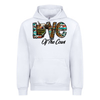 White lov of thecows Urban Hoodie - CowhideDigitalArt