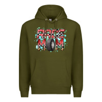 Army Green Race Mom Premium Hoodie - RacoonDesign