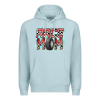 Blue Mist Race Mom Premium Hoodie - RacoonDesign