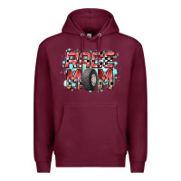 Burgundy Race Mom Premium Hoodie - RacoonDesign