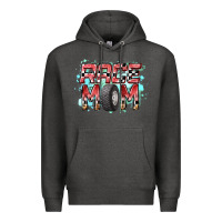 Charcoal Heather Race Mom Premium Hoodie - RacoonDesign