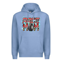 Colony Blue Race Mom Premium Hoodie - RacoonDesign
