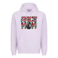 Lilac Race Mom Premium Hoodie - RacoonDesign
