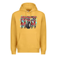 Mustard Race Mom Premium Hoodie - RacoonDesign