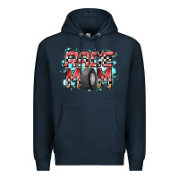 Navy Race Mom Premium Hoodie - RacoonDesign