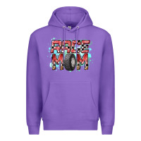 Purple Race Mom Premium Hoodie - RacoonDesign