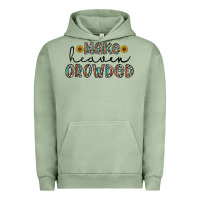 Pigment Oil Green make heaven crowded Urban Hoodie - CowhideDigitalArt