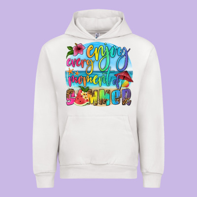 Enjoy Every Moment Of Summer Urban Hoodie Designed By Hra Design Shop