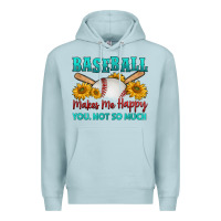 Blue Mist baseball makes me happy you, not so much Premium Hoodie - HRA Design Shop