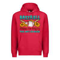 Cardinal baseball makes me happy you, not so much Premium Hoodie - HRA Design Shop