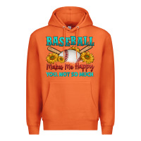 Carrot baseball makes me happy you, not so much Premium Hoodie - HRA Design Shop