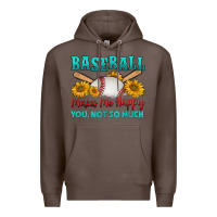Coffee baseball makes me happy you, not so much Premium Hoodie - HRA Design Shop