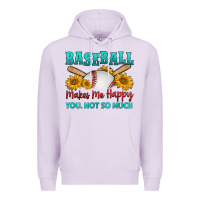 Lilac baseball makes me happy you, not so much Premium Hoodie - HRA Design Shop