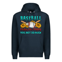 Navy baseball makes me happy you, not so much Premium Hoodie - HRA Design Shop