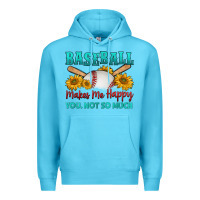Ocean Blue baseball makes me happy you, not so much Premium Hoodie - HRA Design Shop